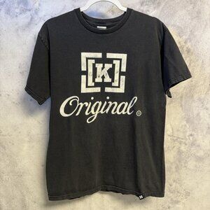 Vintage Krew KR3W Skate T Shirt Mens M 19.5x26.5 Black Short Sleeve Y2K